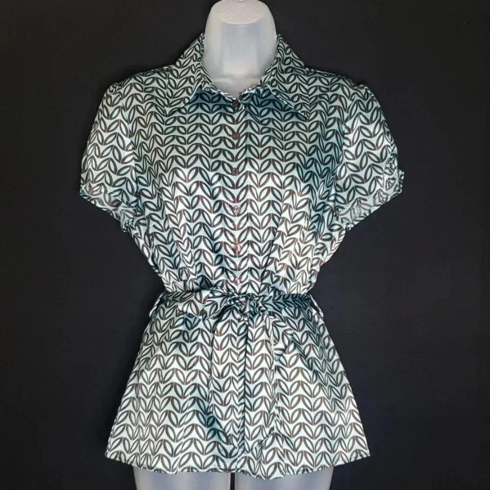 Dressbarn | SS Blouse | Size M | Lt. Teal